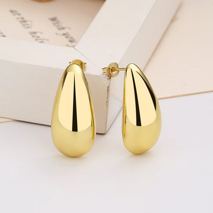 Water Drop Glossy Elegant Earrings