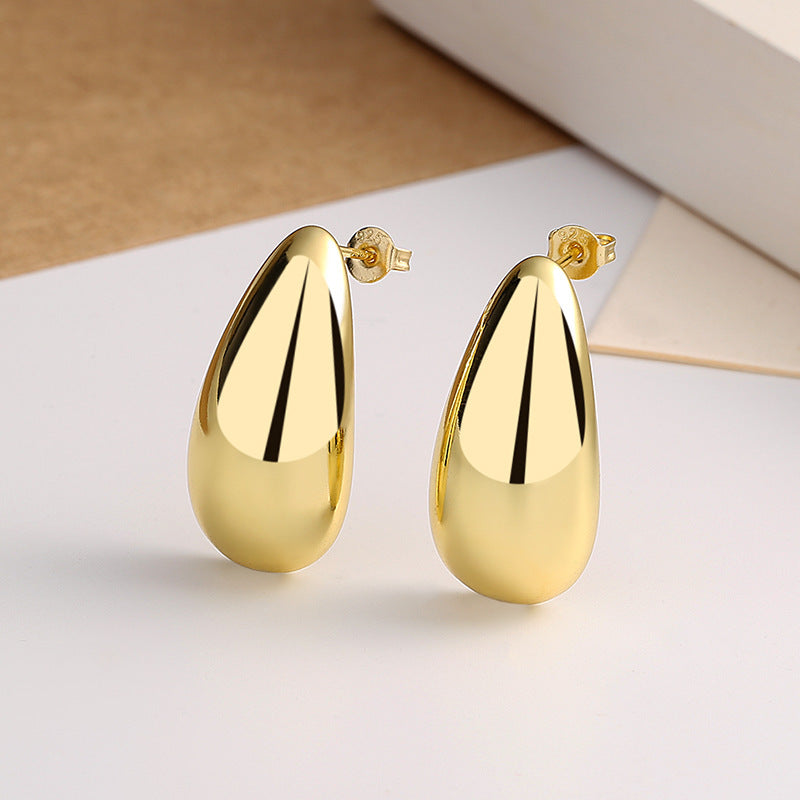 Water Drop Glossy Elegant Earrings